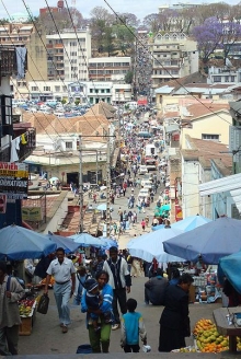 Antananarivo, hlavní město Madagaskaru.
